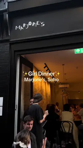 Long time, no restaurant review 💔 (been saving for a house!!) but luckily a summer of birthdays has swiftly changed that 🙏 v lucky to be taken out for dinner & drinks at this GORG restaurant which has been on my list for a while! #marjorie #wheretoeatinlondon #londonrestaurants #soho #restaurant #dinnerinspo #girldinner #londonhotspots #londontiktok #eatingout #newrestaurant #londonfoodie #fyp 