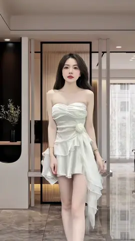 Nổi bật giữa đám đông với thiết kế bất đối xứng sang trọng, cuốn hút từ mọi ánh nhìn” #vaynu #vayxinh #vaydutiecsangchanh #vayto #thoitrangnu #LearnOnTikTok #xuhuong #vairal 