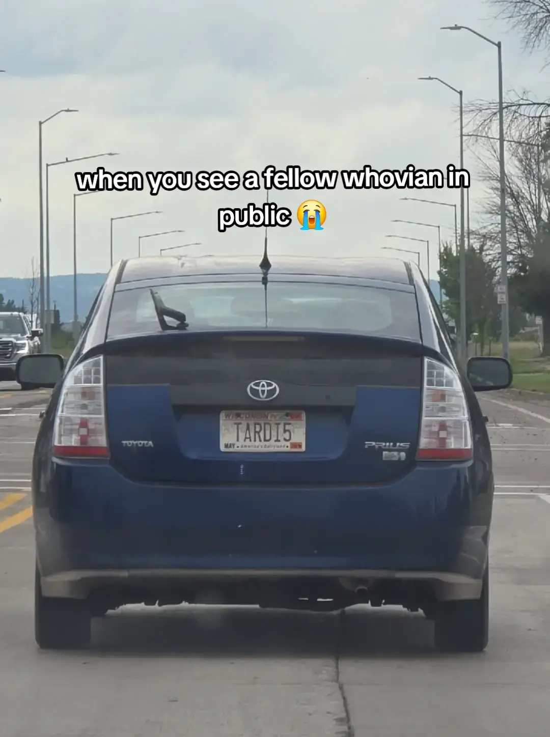 best dopamine of the day especially at 11am #whovianspotted #doctorwho #tardis #tardisCar #wi 