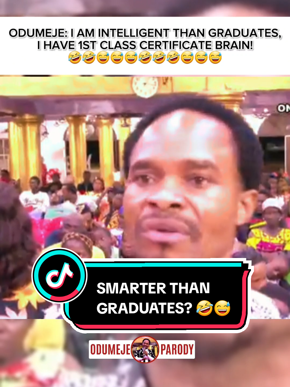 ODUMEJE: My Intelligence Surprises Even Graduates! #odumeje  #indaboski  #200k  #foryoupage❤️❤️  #fyp In this bold and unforgettable moment, Prophet ODUMEJE confidently declares that his intelligence surpasses that of many graduates. With trademark charisma and unapologetic delivery, the Indaboski sparks laughter, shock, and debate all at once. Is it confidence, truth, or pure entertainment? Watch this clip and decide for yourself—one thing is certain, ODUMEJE never fails to surprise! #Odumeje #Indaboski #BoldDeclaration #NigerianProphet #ShockingStatement #FunnyProphet #ConfidentTalk #ViralMoment #SmartAndBold #wordsofwisdom 
