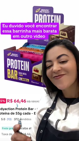 Mais uma promo que vocês tem que aproveitar!!! #proteinbar da @Bodyaction simplesmente deliciosa e na promo tá menos de $6,00 a unidade… Nem barrinha de cereal tá barato assim! #tiktokshop #barrinhadeproteina #promo #vidasaudavel 
