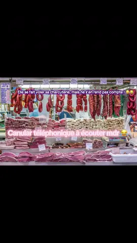 Elle se fait voler sa charcuterie mais ne s’en rend pas compte ! #pourtoi#blague#humour#drole 