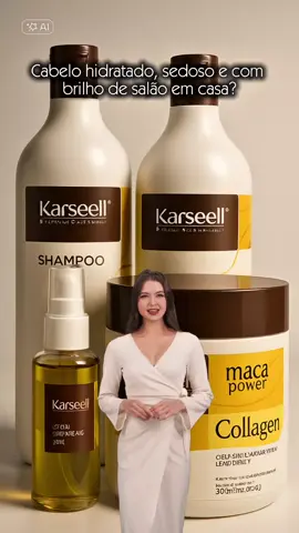 💆‍♀️ Quer cabelo de salão todos os dias? O Kit Karseell está com oferta especial por tempo limitado. O kit inclui shampoo e condicionador de 1 litro, máscara nutritiva de 500g e óleo finalizador de 50ml. Com óleo de argan, hidrata profundamente, restaura danos, reduz o frizz e deixa os fios macios e brilhantes. Indicado para todos os tipos de cabelo, especialmente ressecados e sem vida. ✨ Aproveite agora, estoque limitado. Clique e leve já o seu Kit Karseell para ter fios lindos e saudáveis todos os dias. #TikTokShopChegou #crcreatorsearchedinsights #karseell #kitkarseell #cuidadocapilar #cabelosalinhados #cabelohidratado #cabelobrilhante #rotinacapilar #dicasdecabelo #produtodecabelo #hidratacaocapilar #oleodeargan #tratamentocapilar #tikttokshopbrasil #ofertastiktokshop #cuidadopessoal #cabelodivino #finalizacaocapilar #cabeloperfeito