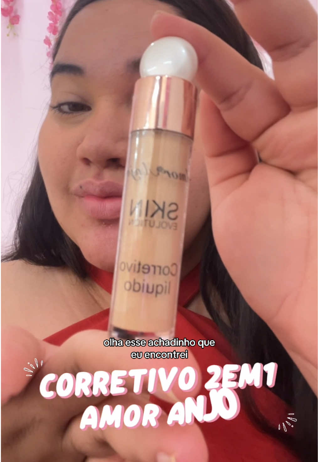 Achei o corretivo perfeito! 😍 2 em 1: corretivo + base. Alta cobertura, pele uniforme e espinhas disfarçadas em segundos! 💖 #corretivo #makeup #beleza #altacobertura #corretivo2em1 #truquesdemake 