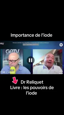 L’importance de l’iode. Livre : le pouvoirs de l’iode du Docteur Reliquet. @Editions marco pietteur #iode #perturbateursendocriniens #maladie #sante #fatigue #thyroide 