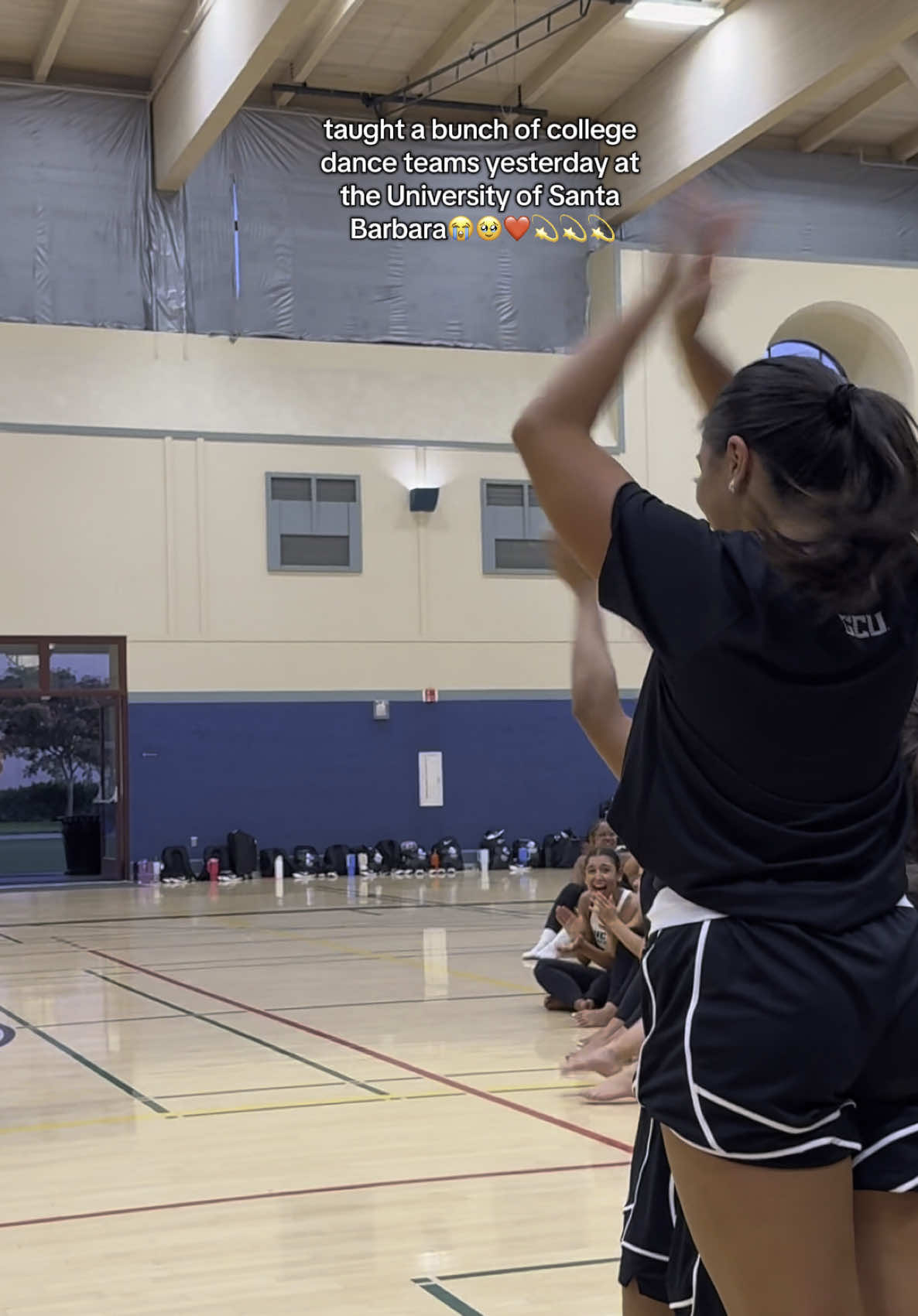 NEW COMBO UNLOCKED😌😌😌😌 @arianagrande #choreobyg #uda #varsity #collegedanceteam 