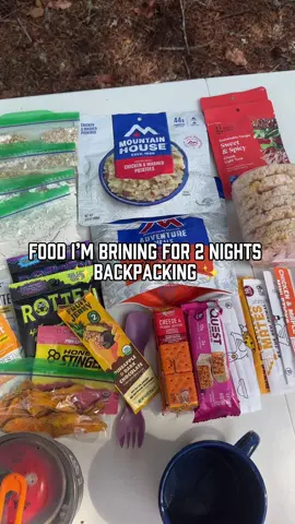 Some of my favs and a little bit better ingredients than most backpacking things ❤️ #backpackingfood #backpackinglife 