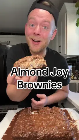 Sweet sweet Almond Joy Brownies like the candy bar but better 😁 #sweet #almondjoy #mounds #almond #joy #candy #almondjoybrownie #brownies #EasyRecipe #try #fyp 