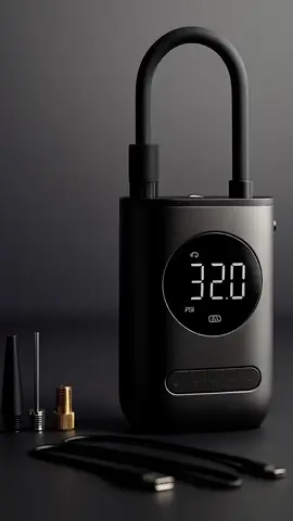 Mini Compressor de Ar Portatil Recarregavél Digital USB Calibrador Pneu #portatil #usb #pneu 