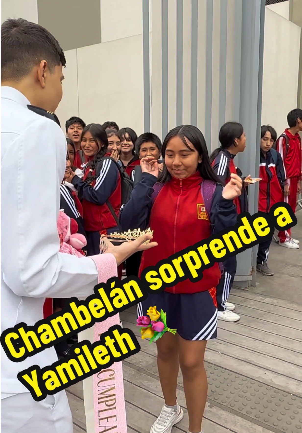 Chambelán sorprende a Yamileth 💐 Participantes: @Yosue_pernia - @Carlos Ramires🖤 - @Irwin 🔫  #sorpresadecumpleaños #chambelansorpresa #sorpresainolvidable #LaGuardiaDorada #CruceDeEspadas #chambelanesdehonor 