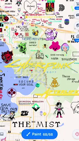 wplace The real world location of Night City from Cyberpunk 2077 and Edgerunners (Morro Bay, California) #wplace #cyberpunk2077 #cyberpunkedgerunners #2077 #edgerunners #anime #lucy #david #rebecca #johnnysilverhand #adamsmasher