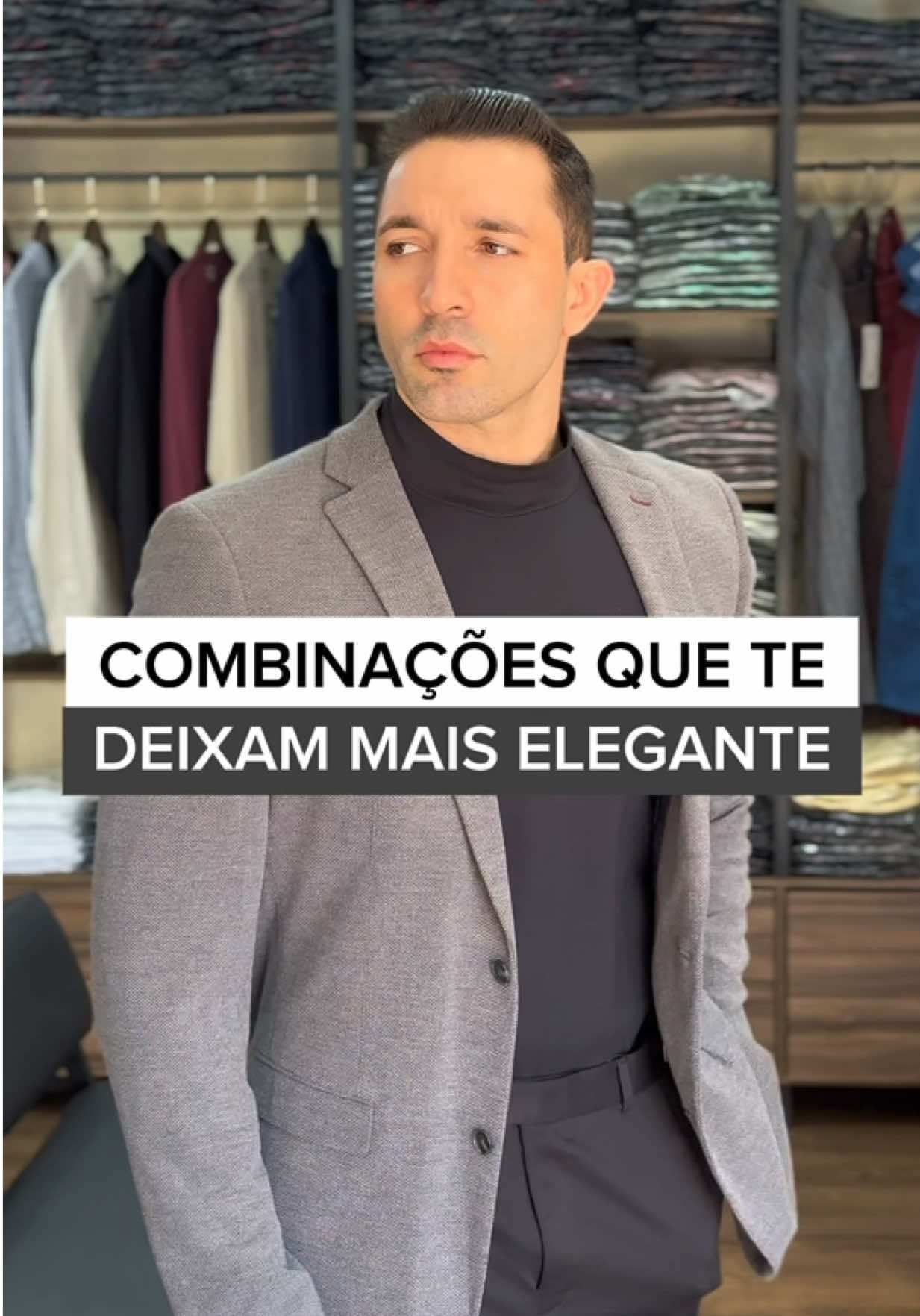 🚀 4 combinações que TODO homem elegante precisa conhecer: ⚫ Preto + Verde Militar ⚫ Preto + Chumbo 🤍 Branco + Marrom 🖤 All Black 💬 Comenta aí qual é a sua favorita! 🔄 Compartilha com aquele amigo que precisa se vestir melhor ❤️ Curte para ver mais combinações como essas #ModaMasculina #EstiloMasculino #Elegância #LooksMasculinos #LEVON