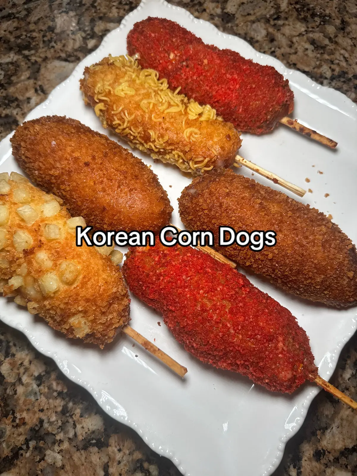 When your sisters want Korean corn dogs & @erinscozykitchen has the perfect recipe 👩🏻‍🍳 #Recipe #koreancorndog #corndog #cheese #cheesepull 