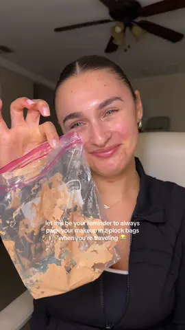 NOT THE BELOVED @Ciele Cosmetics… happy it didn’t go all over my suitcase but sad it exploded 😭😭😭 #makeupfail #traveltips #makeuptips 