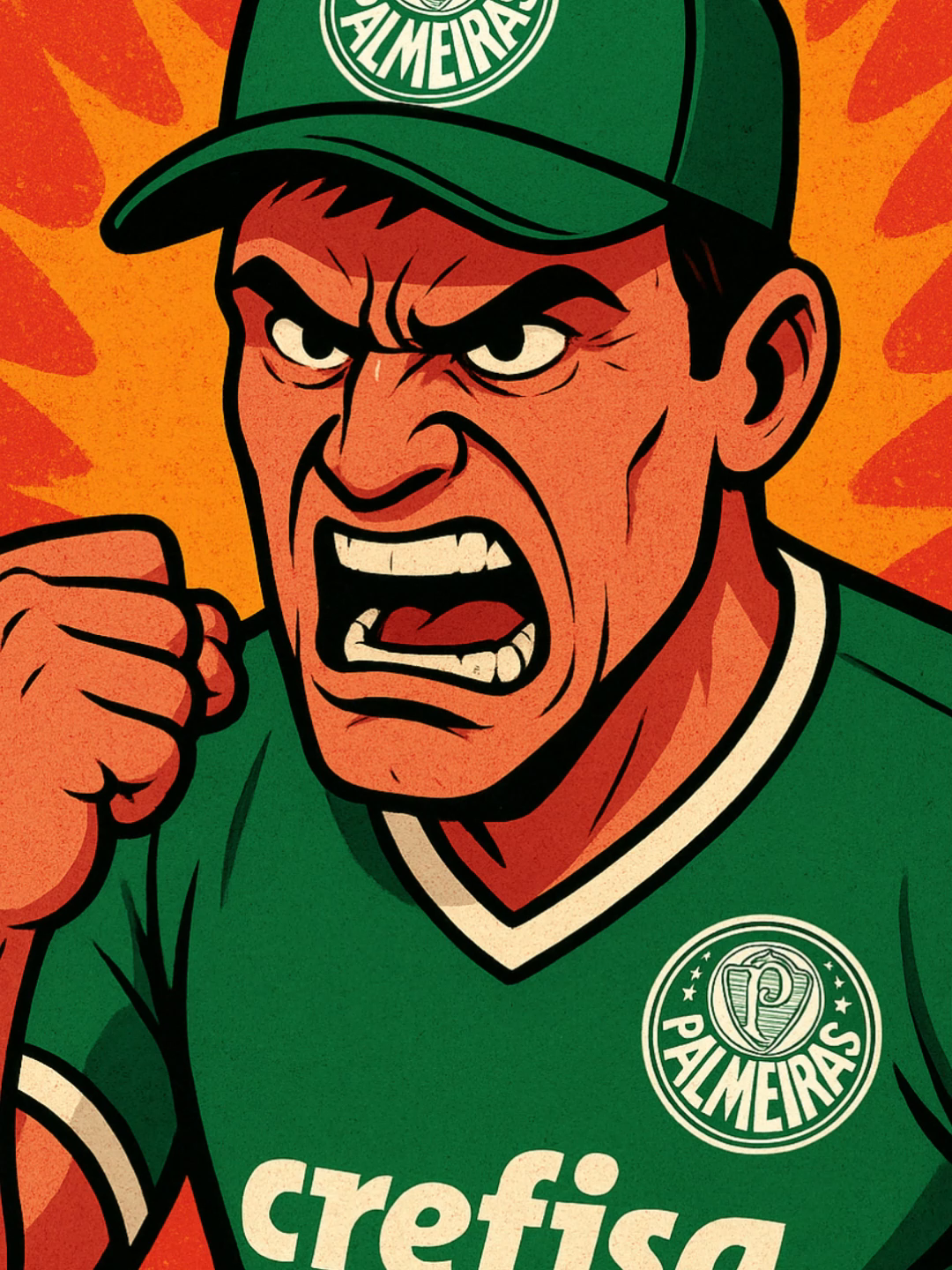 Torcedores do Palmeiras protestam 