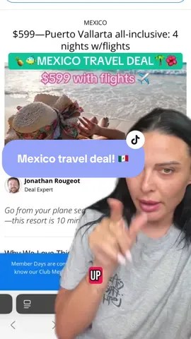 This Mexico travel deal is actually insane! $599 for your resort and airfare 🤯 ##traveldeal##traveldeals##budgettravel##mexicotravel##puertovallarta##visitpuertovallarta##mexicotrip##cheaptravel#greenscreen 