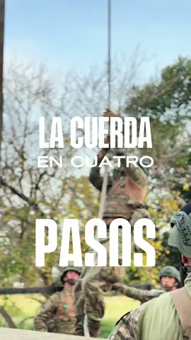 4 pasos para subir la Cuerda  . . . #militar 