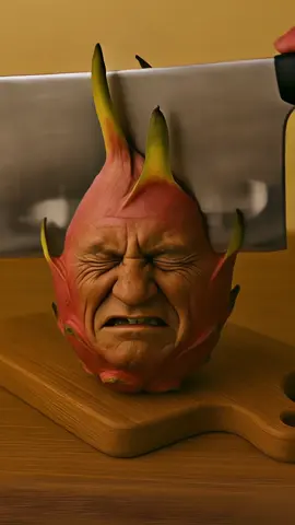 Damn my dragonfruit… 🐲🍑🔪#surreal #weirdcore #dragonfruit 