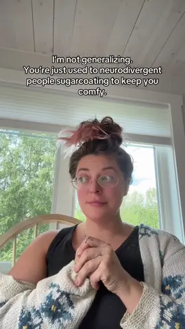 Direct communication ≠ rude. Direct ≠ generalizing. In neurodivergent communication, especially for highly masked autistic and ADHD people, we’re taught to add filler words like “maybe” or “I think” to pacify neurotypical egos. That’s called masking — a survival skill many of us learned to avoid conflict. But when we drop the masking and speak plainly, neurotypical culture often reads it as blunt, rude, or a generalization. That’s not a generalization — it’s a communication style difference between neurotypical vs neurodivergent people. Understanding these communication differences is part of autism acceptance, ADHD awareness, and unmasking. #Neurodivergent #Neurodiversity #AutisticAdults #ADHD #Masking #Unmasking #NeurodivergentLife #NeurodivergentCommunication #AutismAcceptance #ADHDAwareness #CommunicationStyles #NeurodivergentTruth #DirectCommunication #HighlyMasked #MaskingBurnout
