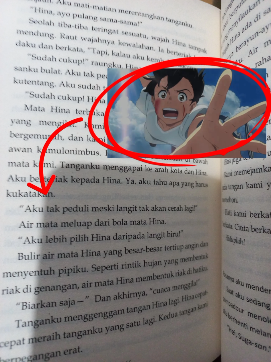 Weathering with you novel #quotesnovel #tenkinoko #weatheringwithyou 