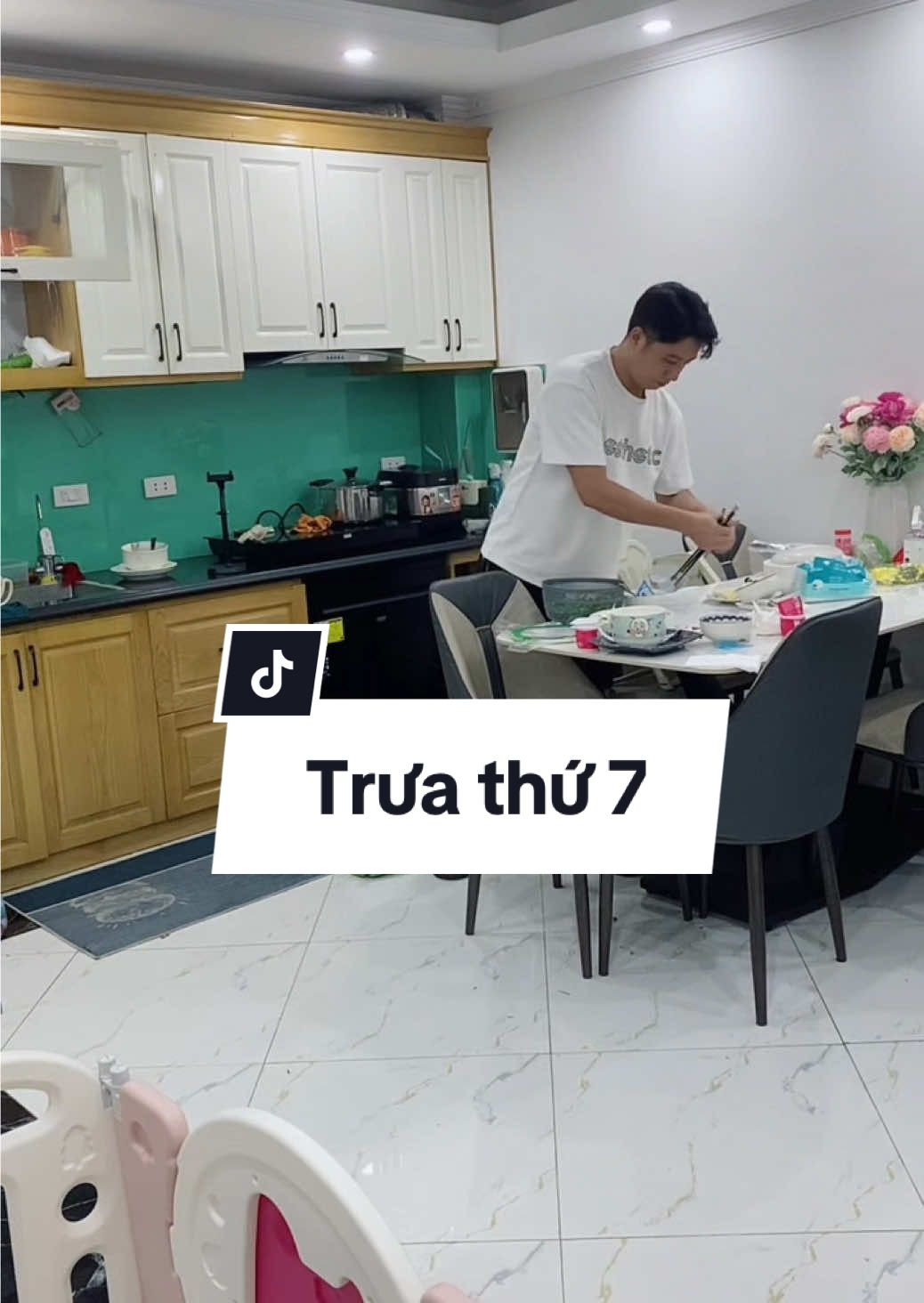 Trưa thứ 7 #kemsuadaily #tambee #apaa #dailyvlog #mevabe #sinhdoi #bobimsua #cute #mylove #giadinh 
