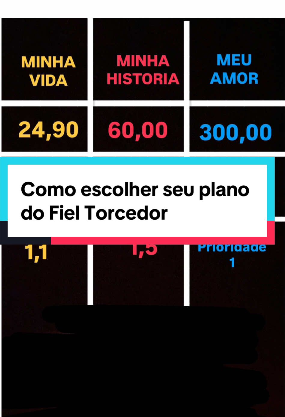 Quer virar fiel torcedor e não sabe como escolher? Essa é a comparação entre os planos: valores, setores e pontuação! O plano minha vida dá desconto nos setores norte, sul, leste e oeste. O plano minha história da desconto no setores leste e oeste. O plano meu amor dá desconto apenas no setor oeste. #sccp #corinthians #fieltorcedor #neoquimicaarena #ingressoscorinthians 