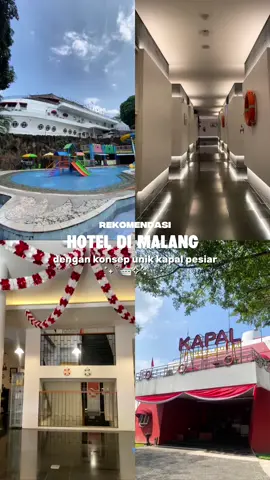 REKOMENDASI HOTEL DI MALANG DENGAN KONSEP KAPAL PESIAR⚓️🛳️ Harga hotel mulai 200rb-an free masuk wisata taman sengkaling🥳 Booking sekarang lewat videoku ini👇 📍Kapal Garden Hotel Jl. Raya Sengkaling No.188, Sengkaling, Mulyoagung, Kec. Dau, Kabupaten Malang #rekomendasihotel #hotelmalang #hotelunik #hotelaesthetic #HosellAgency #Hostar #PromoMakanLiburan #TikTokGoSchoolHolidayFest #promomakanmerdeka 