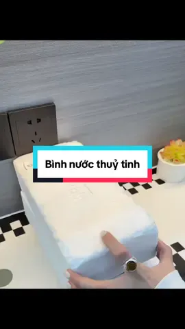 Bình đựng nước thuỷ tinh #giadungthongminh #fyp #giadungtienich #nộitrợ #binhdungnuocthuytinh 