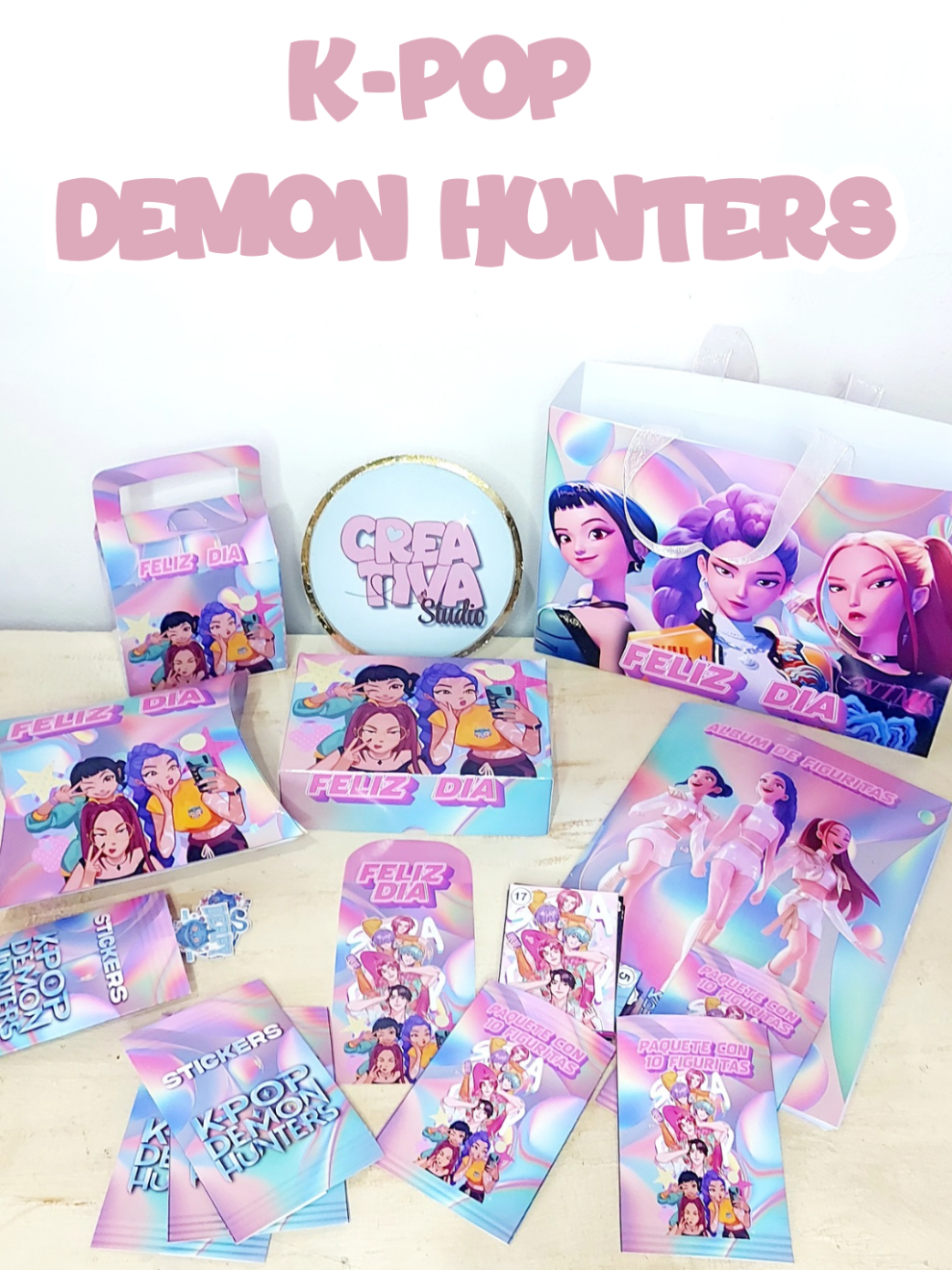 💖 ¡Nuevo kit imprimible “K-Pop Demon Hunter”! 🎤✨ Perfecto para sorprender a fans del K-Pop en el Día del Niño, cumpleaños o cualquier ocasión. 🎁 Bolsitas, cajitas, stickers, álbum de figuritas y más… ¡todo listo para imprimir y armar! 📌 Ideal para emprendedoras que venden en físico y no quieren o no tienen tiempo de diseñar. 🔗 Encontralo en mi tienda, link en la bio. #packagings #papeleriacreativa #kitsimprimibles #imprimibles #regaloscreativos #diadelniño #packagin #papeleriabonita #regalosespeciales #kpop #kpopdemonhuntersnetflix #kpopdemonhunters 
