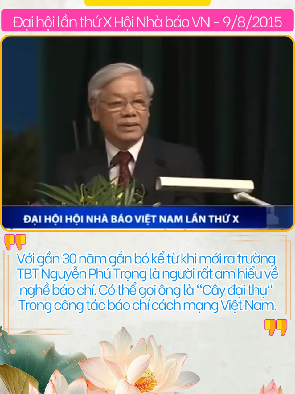 Nhà báo Nguyễn Phú Trọng ❤