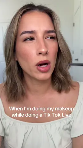 Going live, doing my makeup, telling a story, talking to my friends…🤣I love it. #tiktoklive #live #viral #fyp
