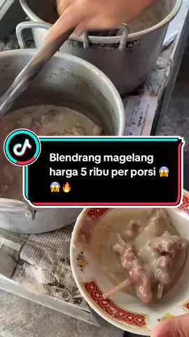 Sumpah kami tuh beneran hah heh hoh ketika mau bayar karena harganya cuma 5 ribu per porsi ajaaa. Ga ngerti lagiii padahal pakai kambing lohhh dan dagingnya melimpah juga 😭. Jujur ini pertama kalinya kami cobain kuliner otentiknya Magelang ini. Kami juga baru tau kalau blendrang tuh adalah bubur. Padahal awalnya aku pikir itu semacam wedangan gitu hahahah. Buburnya tuh enak, gurih, berempah dan pedas karena ada gerusan cabe setannya. Wajib dikunjungi kalau kalian pergi ke Magelang ya! #blendrang #blendrangmuntilan #kulinermagelang #kulinermagelangmuntilan #kulinerlegendaris 