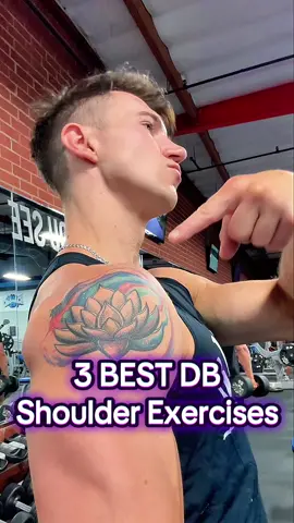 3 Dumbbell exercises you NEED for your shoulders to grow 💪🏻 #GymTok #workout #Fitness #routine #fyp