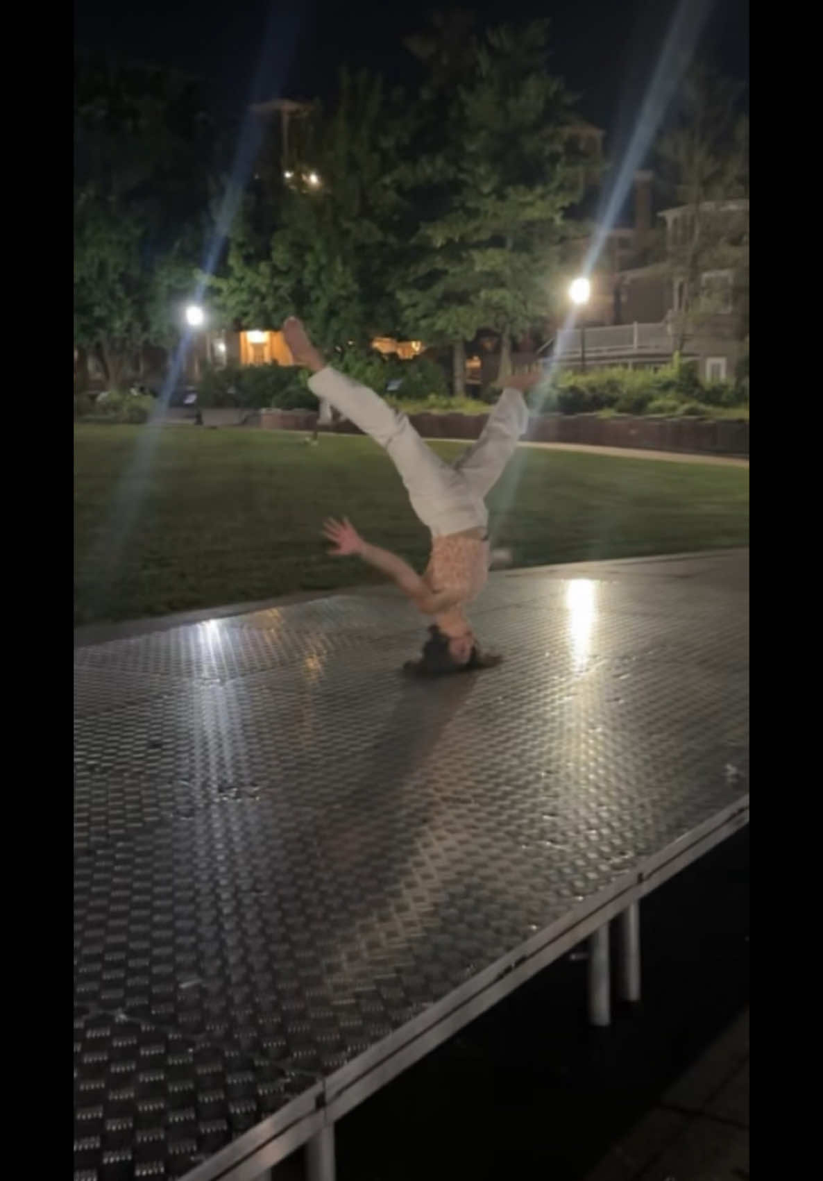 when the drinks hit and u think u can breakdance again and almost vomit after a headstand #fyp #gno 