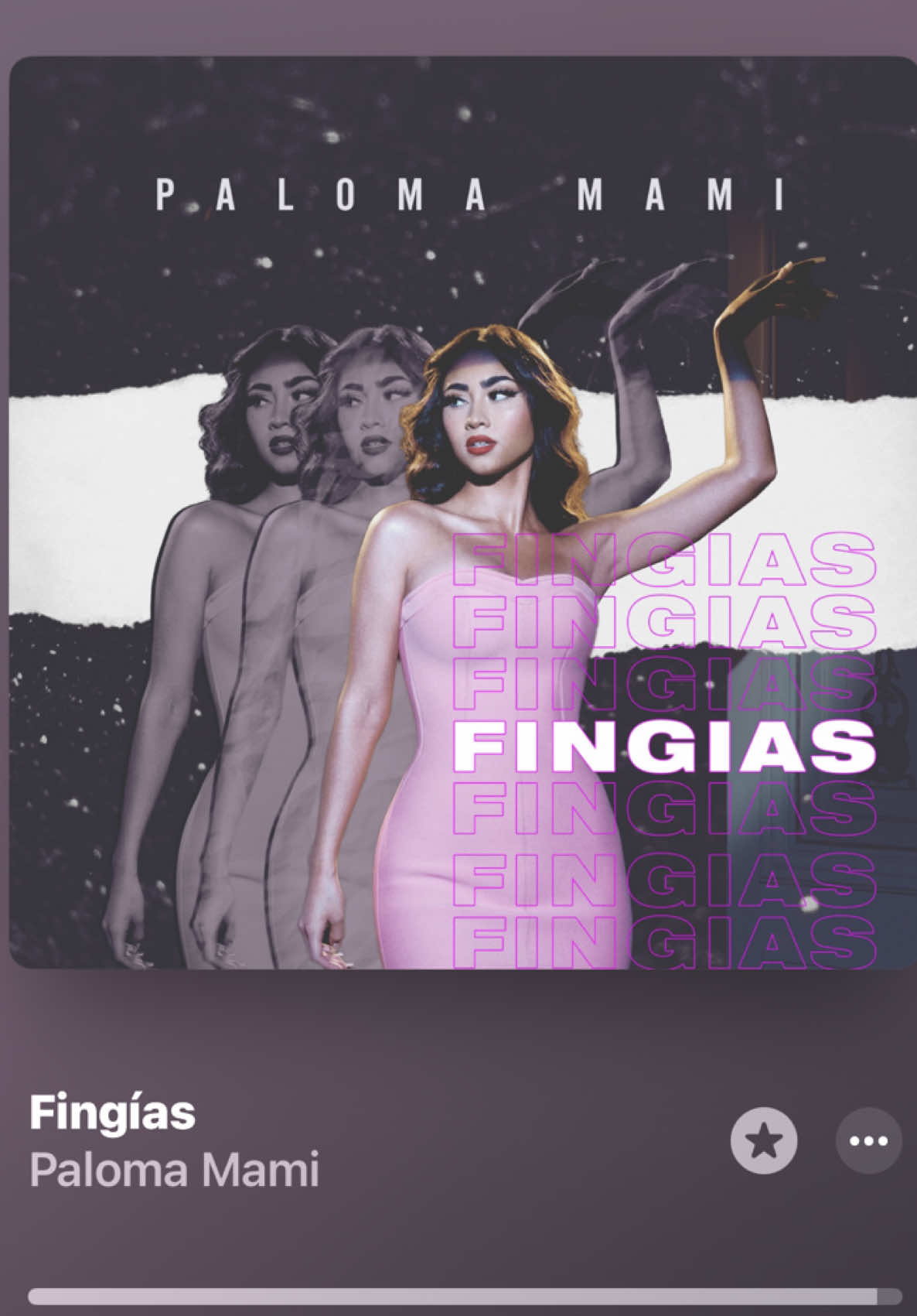Fingías- Paloma Mami 🩷 #fingias #palomamami #fypシ #parati #letra
