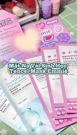 💦 Cấp ẩm – dưỡng sáng – phục hồi, tất cả gói gọn trong set 5 mask Emmié💗 #emmié #MatNaVaiTencel #Skincare #DealDep #dadepmoingay #emmiébyhappyskin 