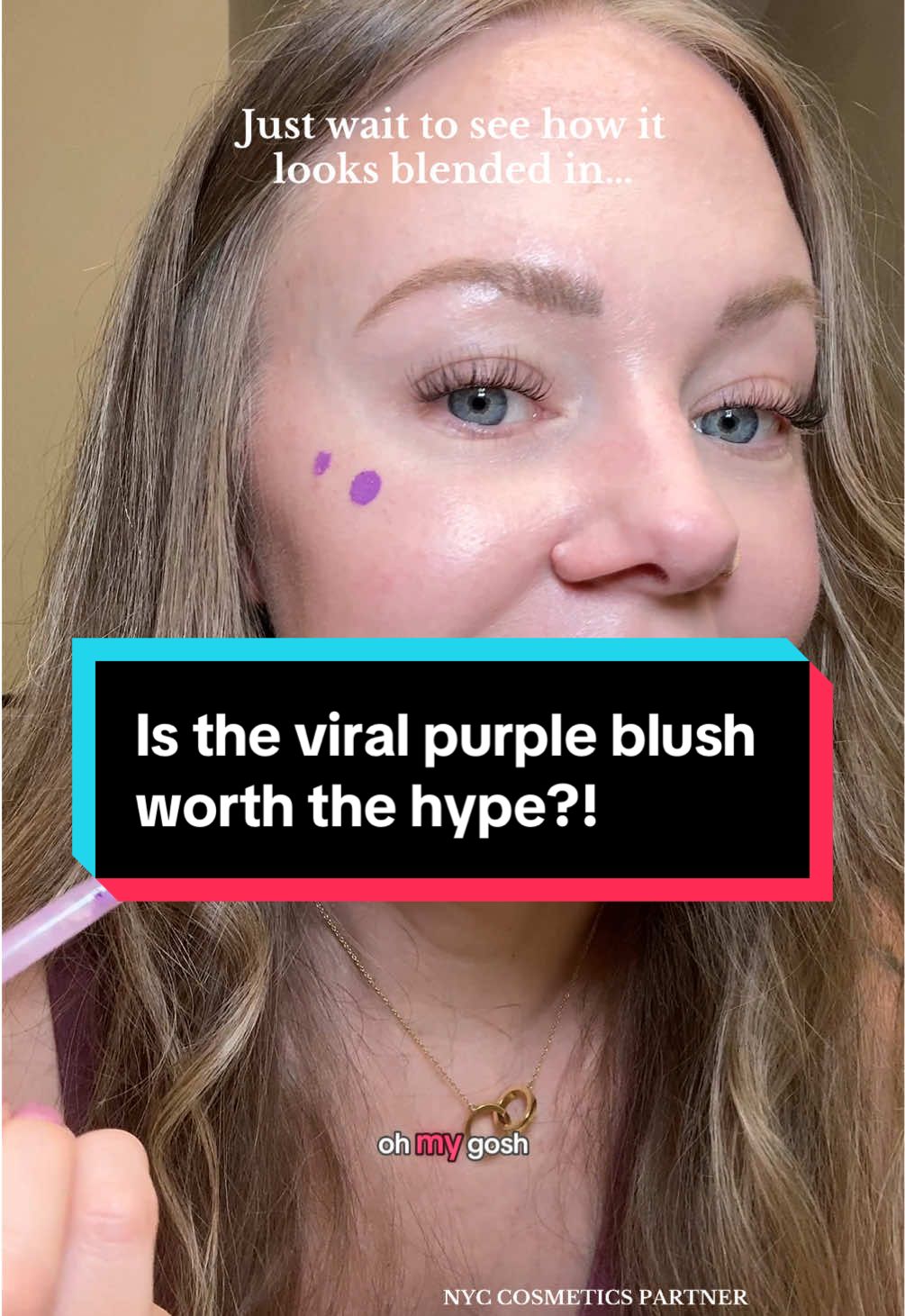 Would you try this new NYX Cosmetics Blueberry Burst Fat Cheeks Liquid Blush?! I’m literally obsessed with it! 💜 #nyxcosmetics #nyxcosmeticspartner #nyx #nyxfatcheeks #purpleblush @NYX Professional Makeup 