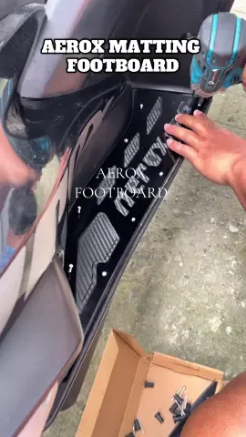 ang ganda din nito color black nila🖤#aeroxfootboard#footboardmatting #aerox155#footboard#fyp