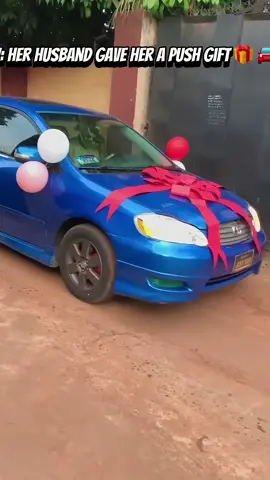 Push gift from her husband 🎁 🚗 #automobile #Love #gift #viralvideo #baby 