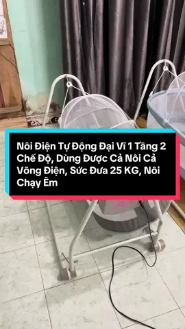 Nôi điện tự động đại vĩ gấp gọn, nôi đa năng 2 chế độ vừa là võng điện vừa là nôi điện cho bé. Sức đưa nôi 25kg hoạt động êm không tiếng ồn, bảo hành 3 năm hỗ trợ đổi trả hàng nếu bé không hợp tác ạ #noidiendanang #noidientudongchobe #xuhuong 