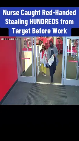 Nurse Caught Red-Handed Stealing HUNDREDS from Target Before Work #cops #police #foryoupage #bodycam #fyp 