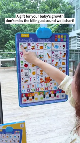 Touch, sing, play & learn — this wall chart is the ultimate educational gift for toddlers! #baby2025 #toys #learnenglish #LanguageLearning 