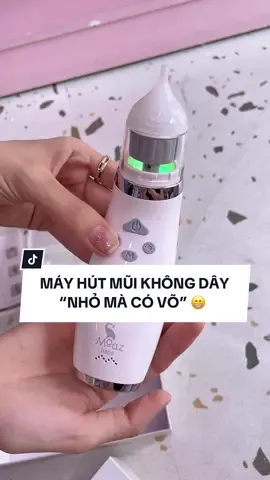 MÁY HÚT MŨI KHÔNG DÂY “NHỎ MÀ CÓ VÕ” 😁 Ba mẹ nào đang loay hoay mãi mà mũi bé vẫn bí tắc, không thông thì thử ngay em máy hút mũi không dây này nha! Mình đã thử và hiệu quả lắm á 😄 #viral #trending #xuhuong #moazbebe #maýhutmuichobe 