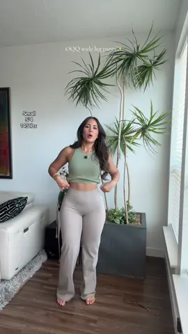 Wide leg pants by OQQ ✨ #tiktokshopbacktoschool #tiktokshopcreatorpicks #widelegpants 