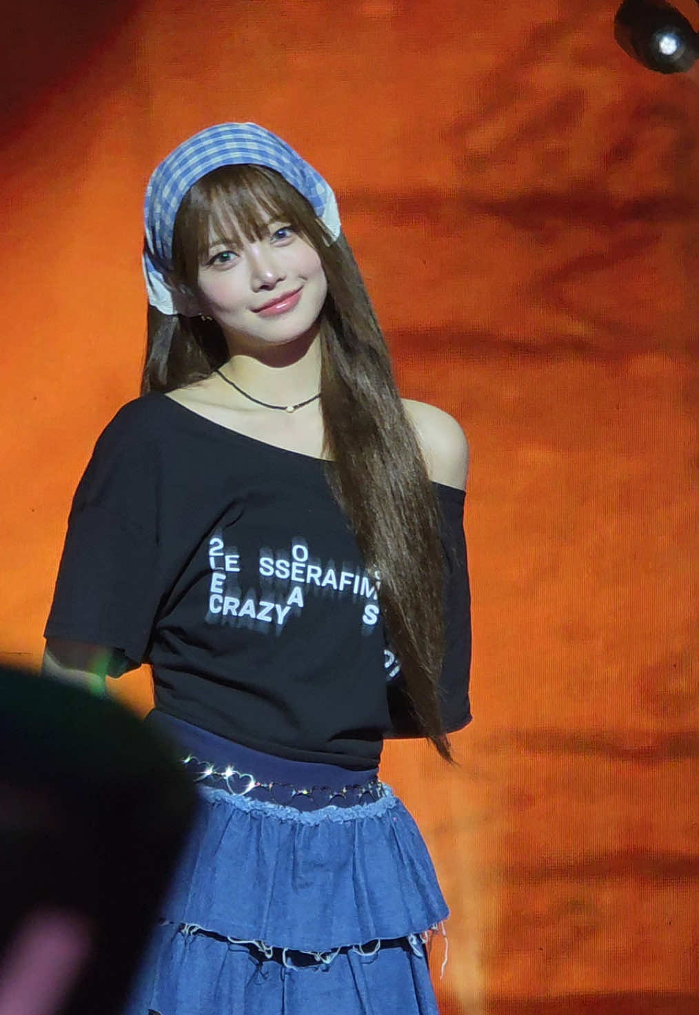Eunchae smile at me mission accomplished 🫡🫡 @LE SSERAFIM #lesserafim #eunchae