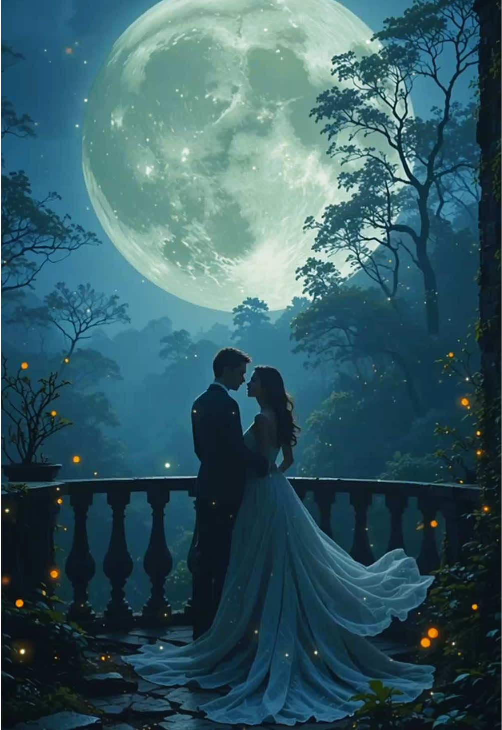 Under the Enchanted Moonlight🌑 #RomanticNight #MoonlightMagic #LoveUnderTheMoon #FairytaleMoment #CoupleGoals #DreamyVibes #MoonlitLove #EveningRomance #NatureLove #MagicOfLove #StarryNight #BeautifulCouple #FantasyRomance #LoveStory #EnchantingMoments #darkromance 
