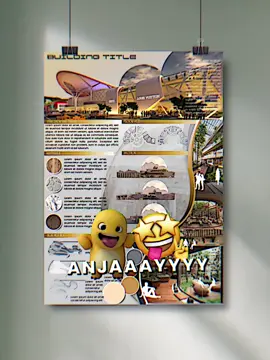 EDITABLE TEMPLATE (A1,A2,A3, X Banner) yang mauu, link di bio yaa🥰 #fyp #fyppppppppppppppppppppppp #poster #architecture #templatecanva 