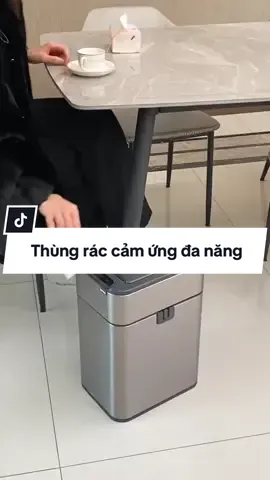 Thùng rác thông minh, cảm ứng tự động đóng mở DandiHome - Pin sạc Micro usb•>•>•>!!!!  #thungracthongminh #thungraccamung #thungracthongminhcamung #thungractudong #giadungtienich #decorphongkhach 