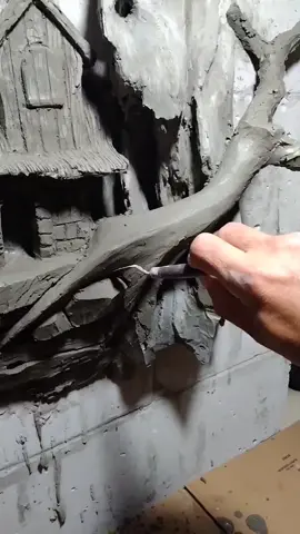 Old Tree Made of Cement #cement  #art #ideas #drawing #goviral 