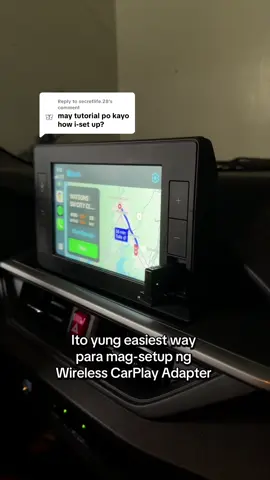 Replying to @secretlife.28 Setup your Wireless CarPlay Adapter in less than a minute! #wirelesscarplay #carplayadapter #carplay #tutorialvideo #applecarplay #androidcarplay #setupcars #cars #toyotawigo #caressentials #fypage 